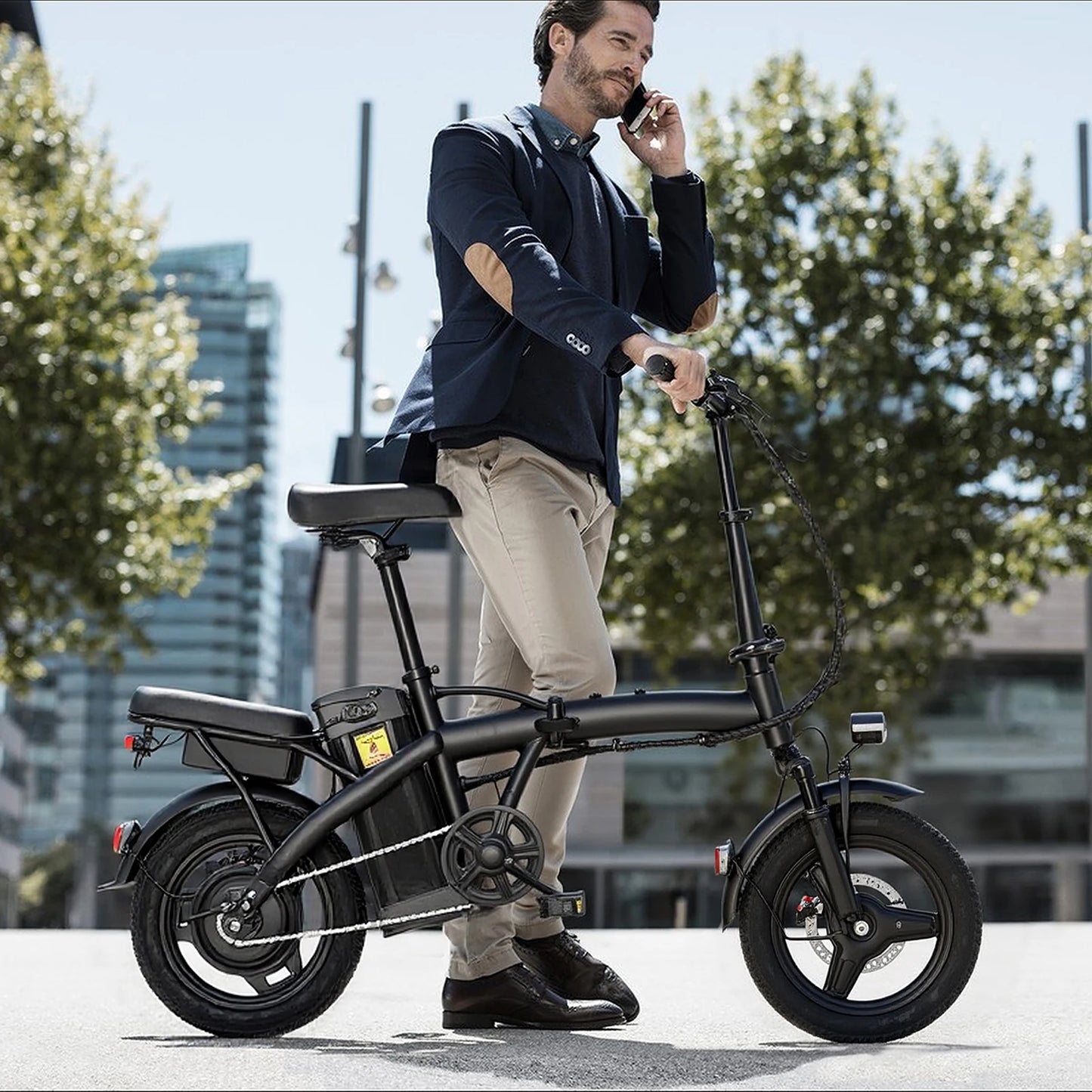 LELEKUAI Folding Electric Bicycle for Adults and Teens