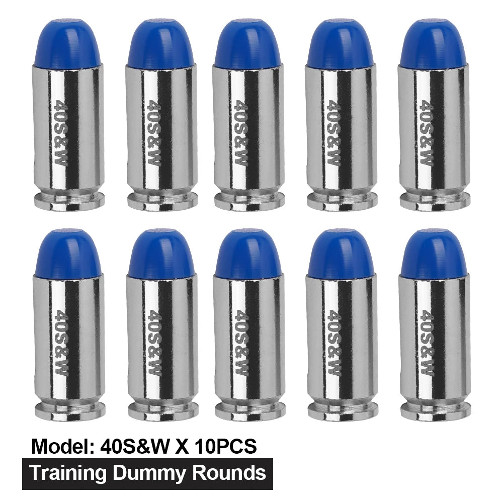 40S&W Dummy Rounds For Practice Training, 10 Pieces