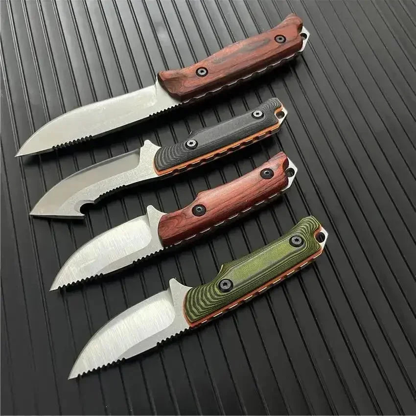 NONEDIY Drop Point Survival Knives With G10 Handle For Outdoor