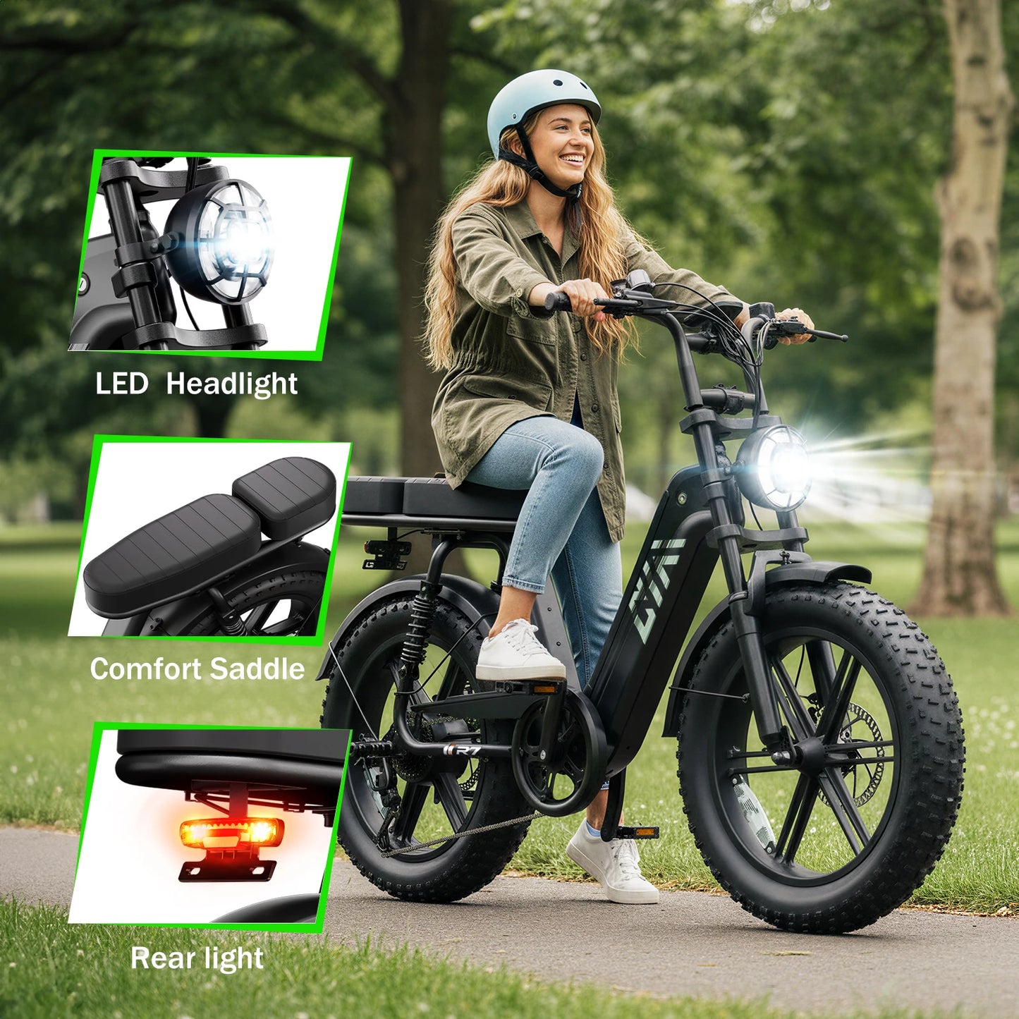 TS TST GRP LLC 1500W Electric Bike With 48V 15Ah Battery 28 MPH
