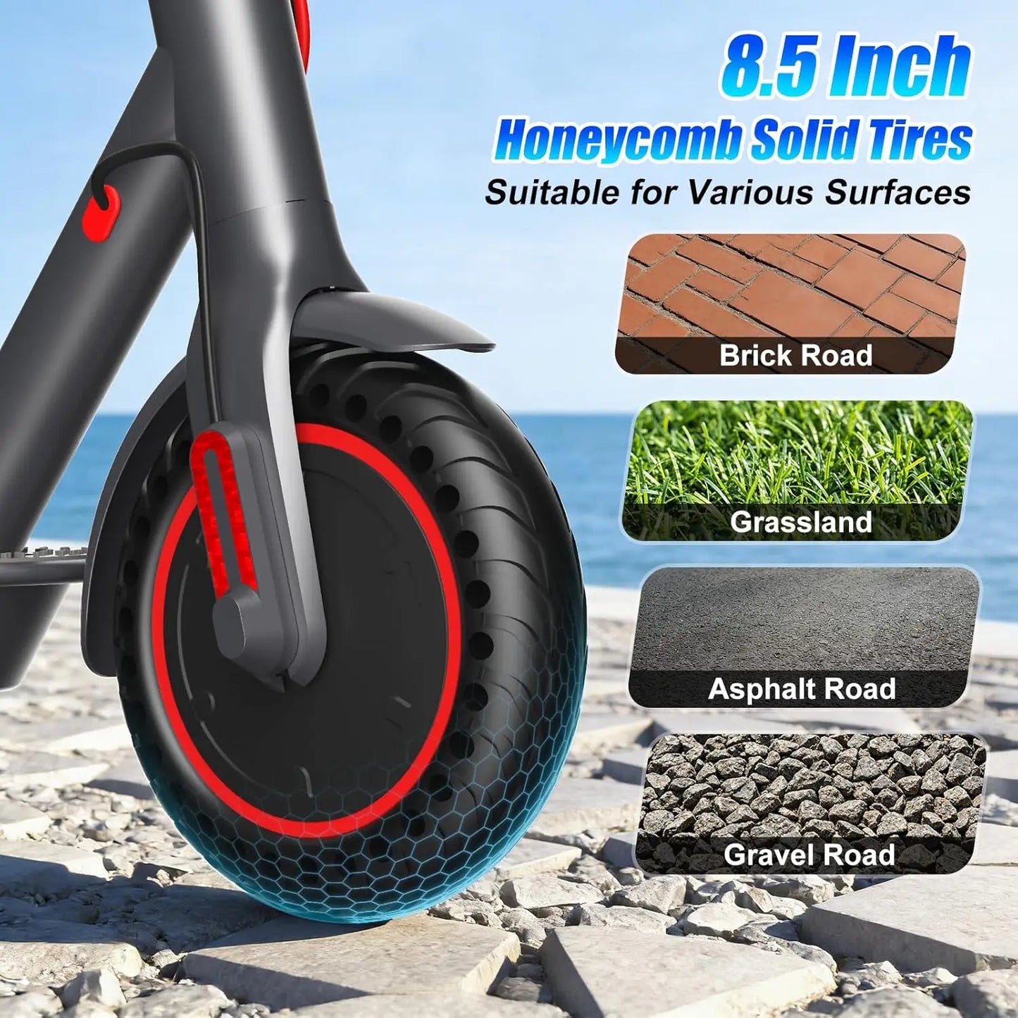 350W Folding Electric Scooter For Adults 36V Battery