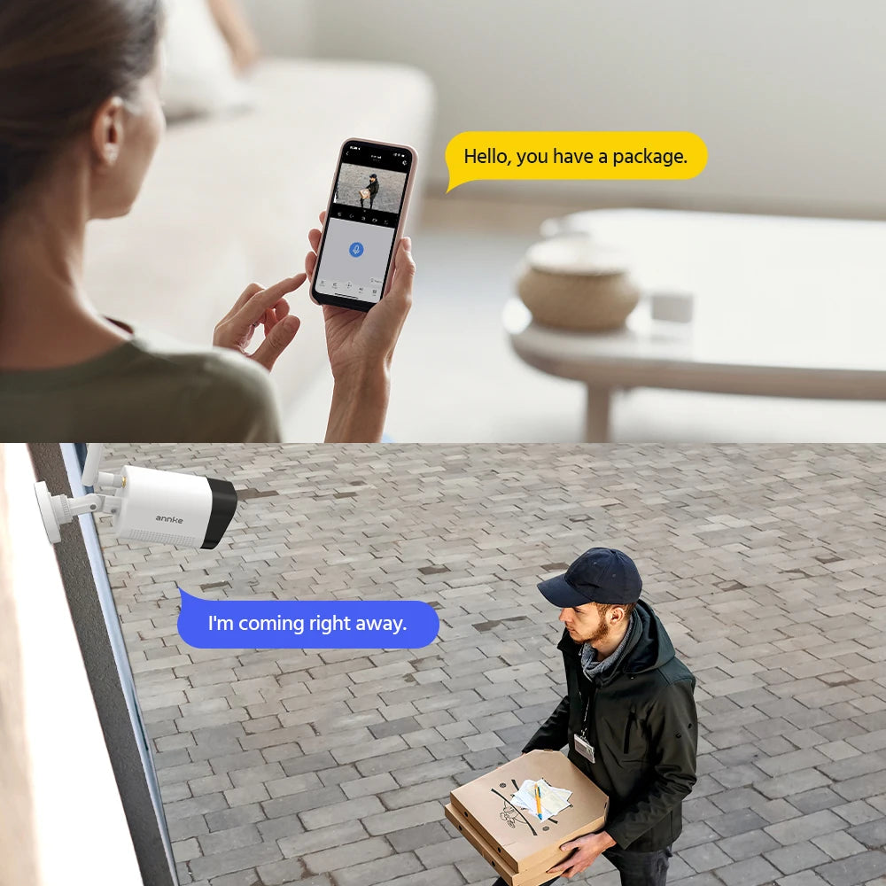 ANNKE 4K WiFi Security Camera Outdoor IP66 Weatherproof Night Vision