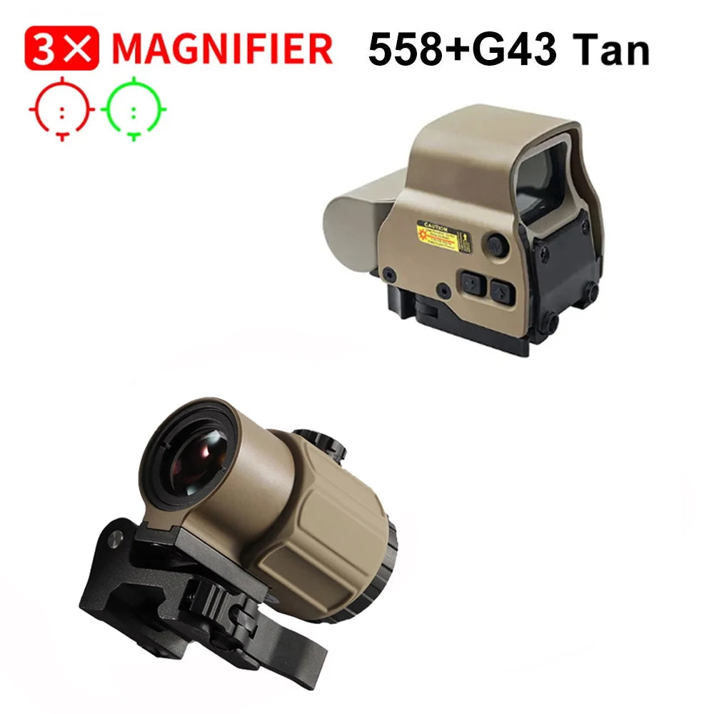 Nabila Dot Sight With 3X Magnifier and STS Rail Mount