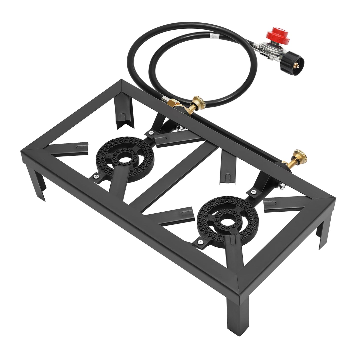 Portable 8000W Double Burner Gas Stove With Regulator