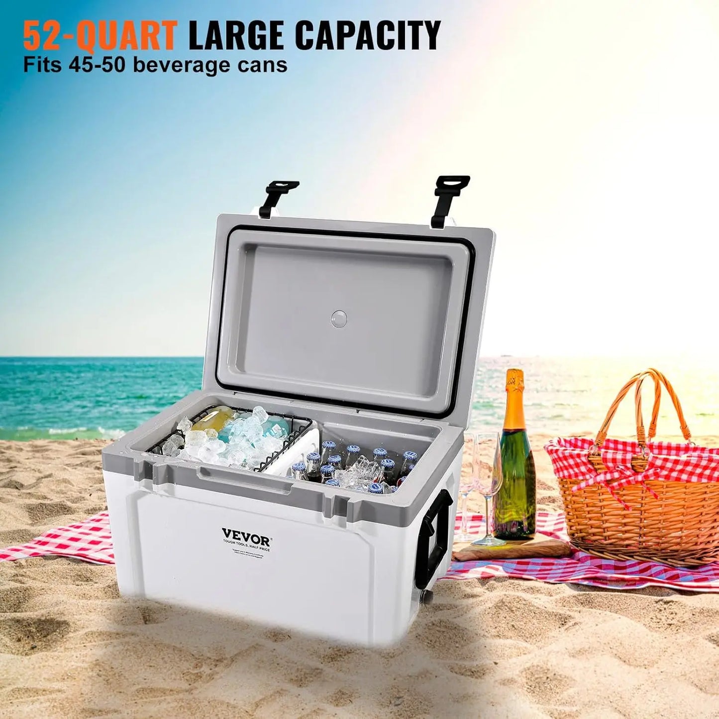 Ultra Light Hard Cooler For Camping And Travel Gear