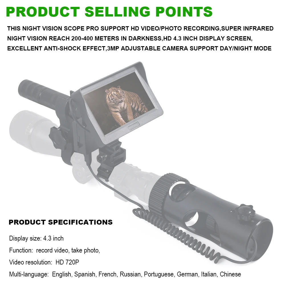 Megaorei Infrared Night Vision Scope 850nm Camera