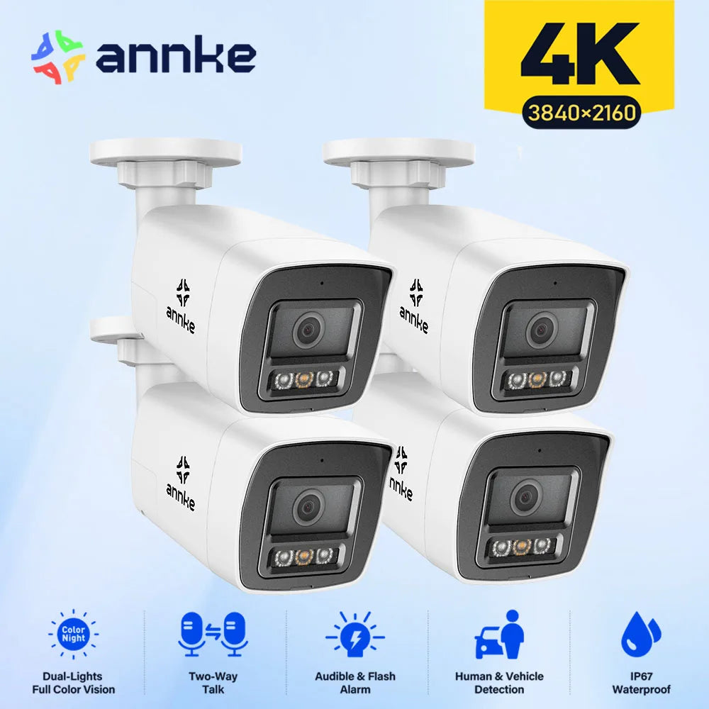 ANNKE 8MP PoE 4K IP Camera Outdoor Security Surveillance CCTV