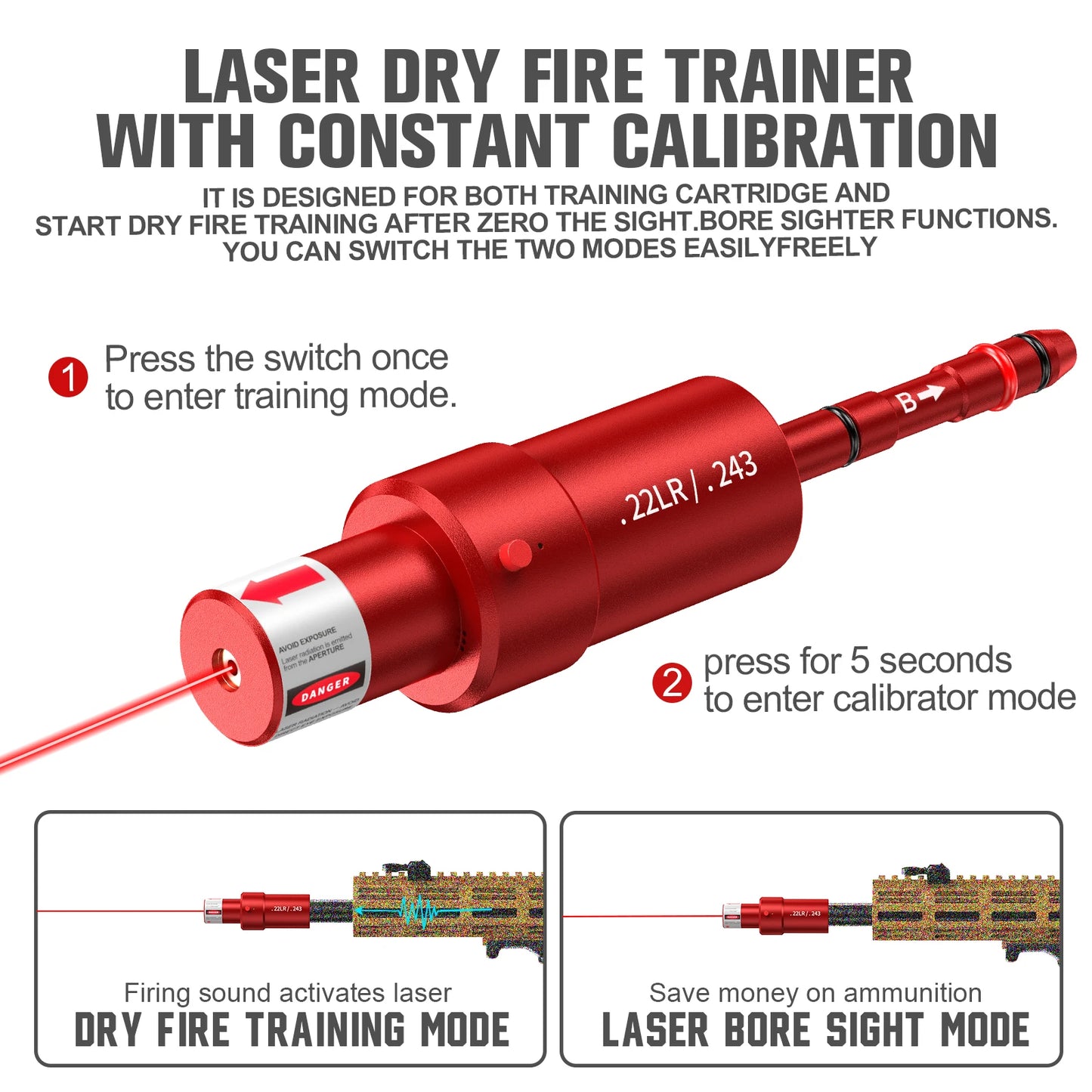Multifunctional Magnetic Red Green Light Trainer For Training And Calibration