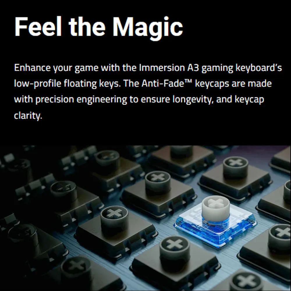 HEXGEARS A3 Wireless Mechanical Keyboard Bluetooth USB C RGB Backlit