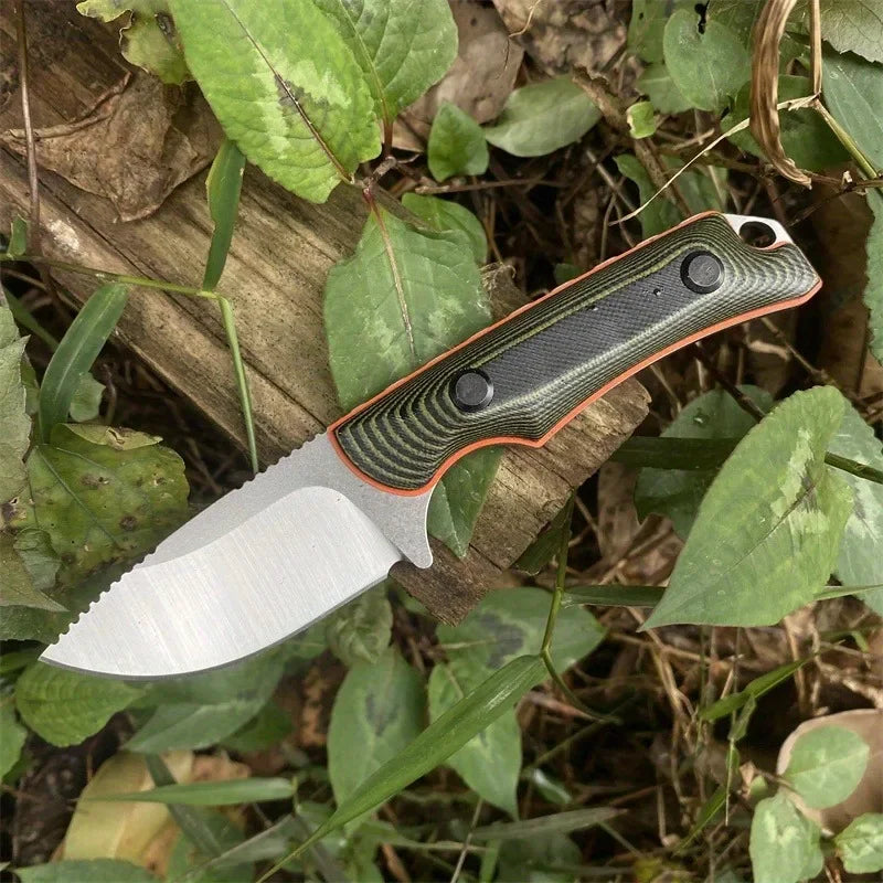 NONEDIY Fixed Blade Knife G10 Handle 8Cr13Mov Self Defense EDC
