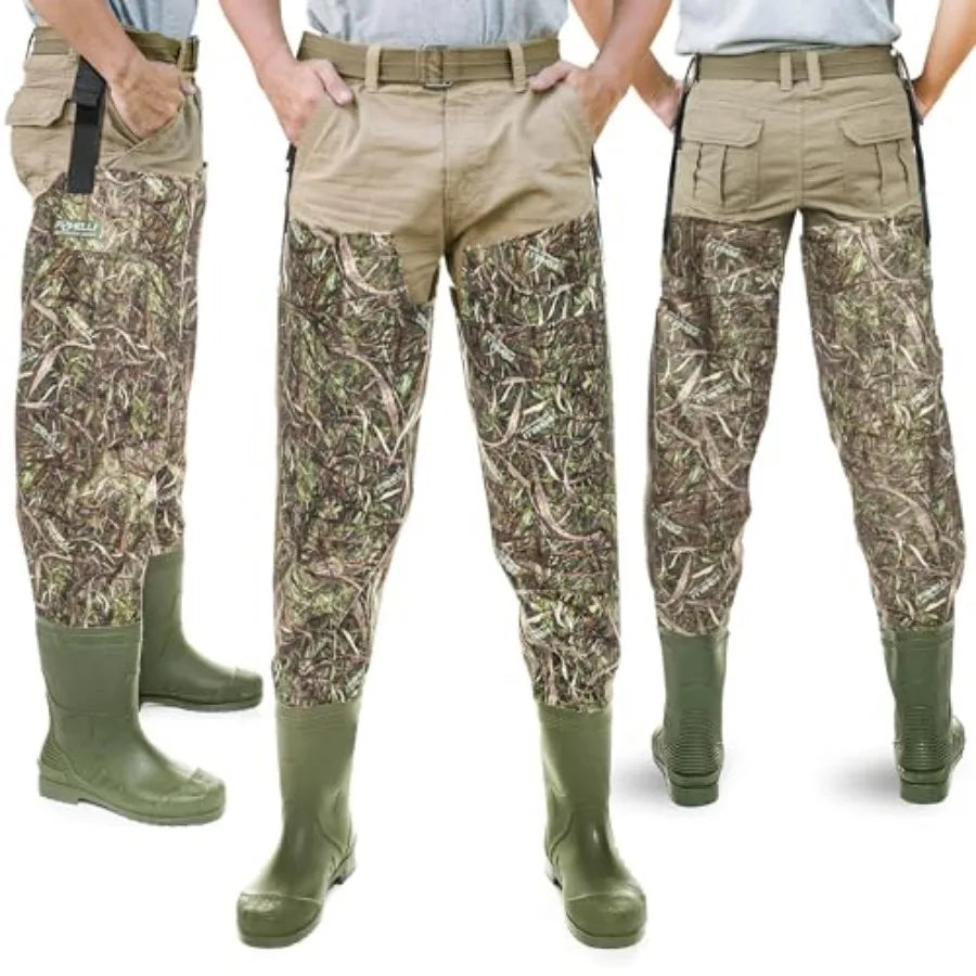 Lightweight Waterproof Camo Hip Waders For Men And Women