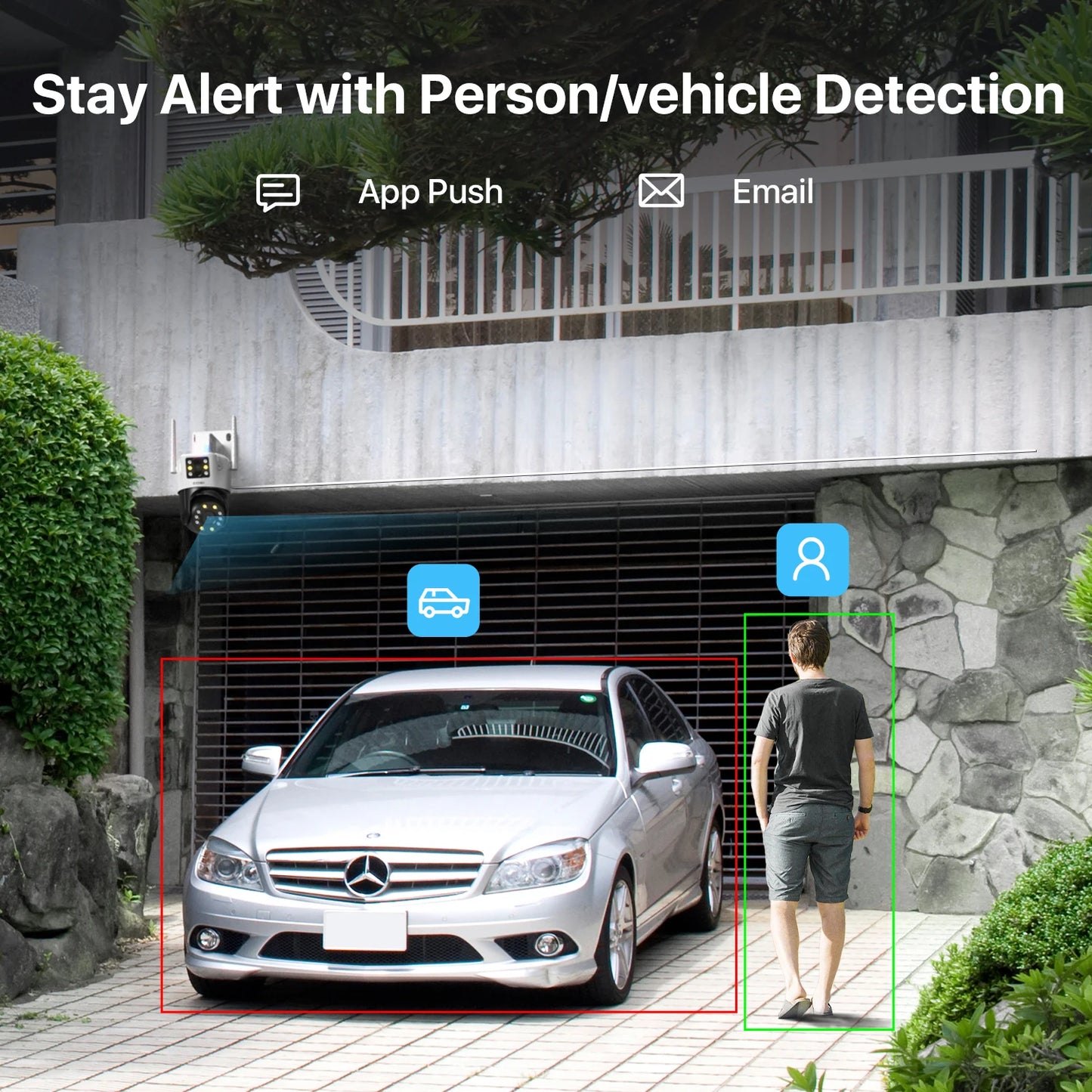ZOSI C298 Dual-Lens 8MP/4MP Wired PTZ Outdoor Security Camera