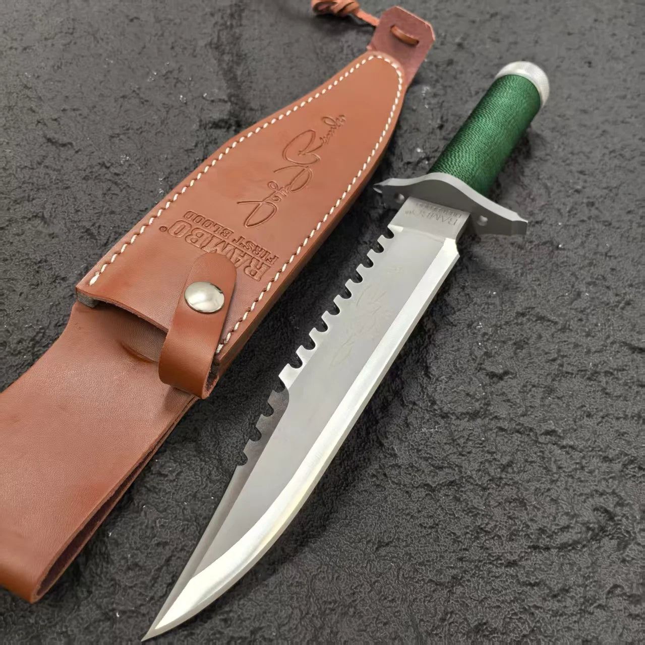 Gdekls Stainless Steel Fixed-Blade Outdoor Knife With Sheath