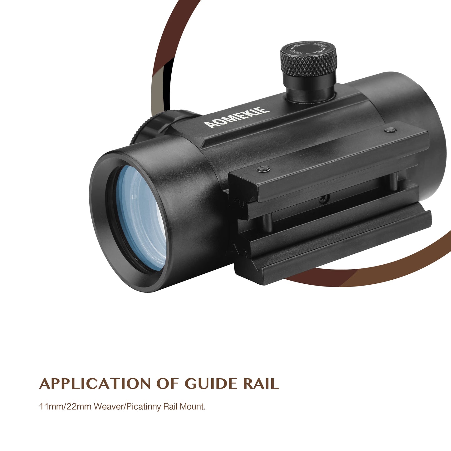 AOMEKIE Red Dot Reflex Sight 1x30mm With 22mm/11mm Rail