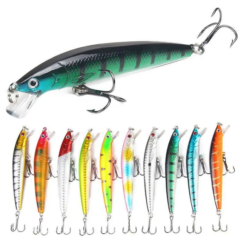 Sinking Minnow Crankbait Lure Set For Bass Pike Trout