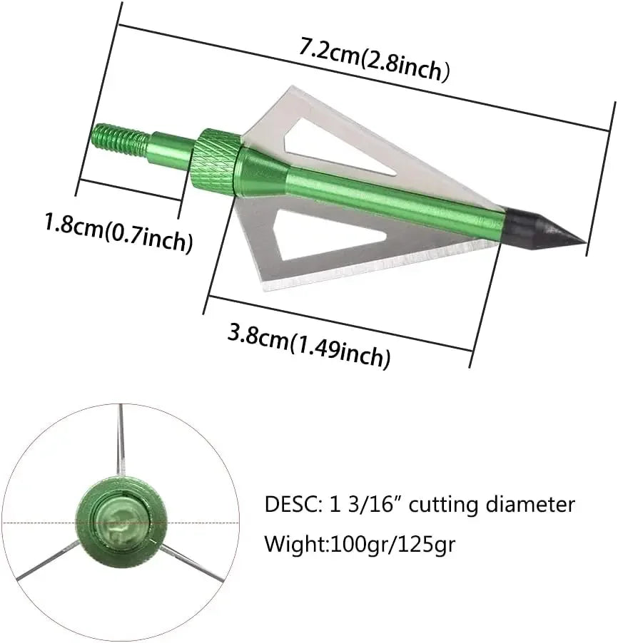 ELONG OUTDOOR Carbon Crossbow Bolts With Hunting Broadheads 6 Pack