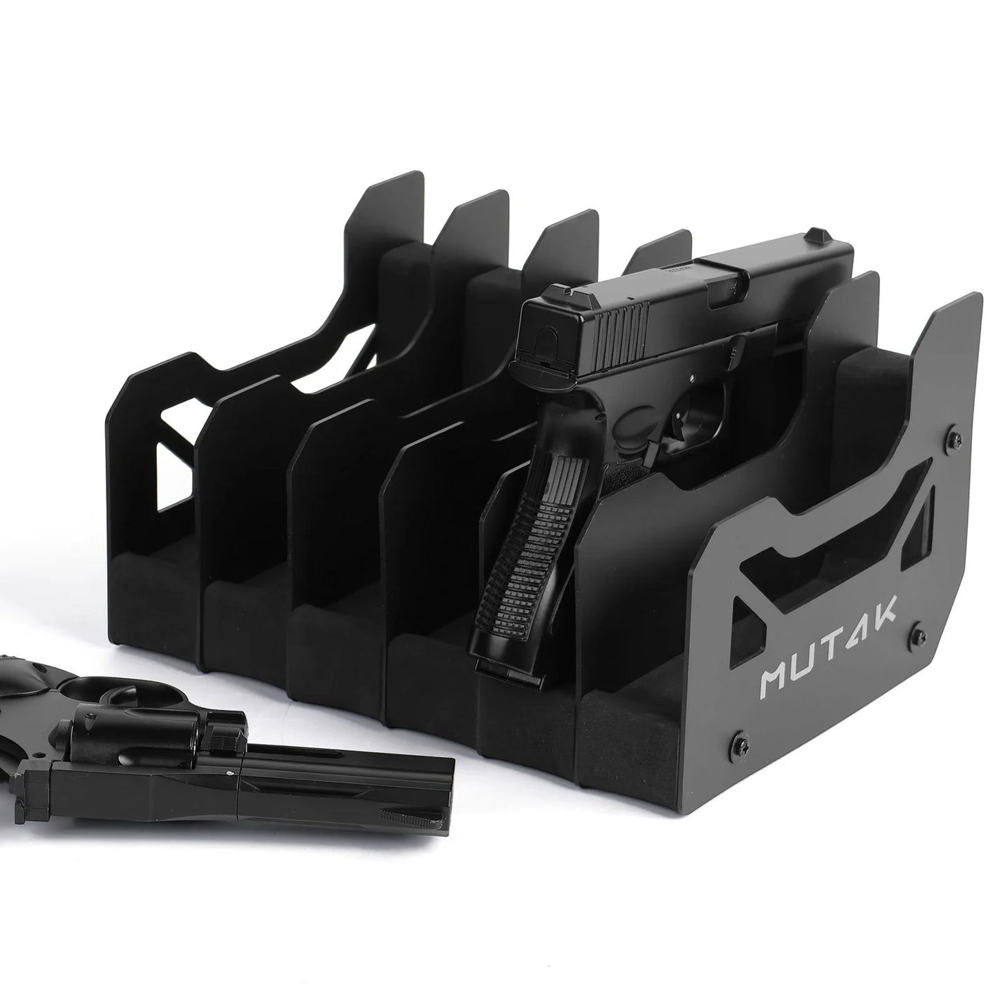 Foam Pistol Rack For Gun Safe With Anti-Slip Magnetic Strip