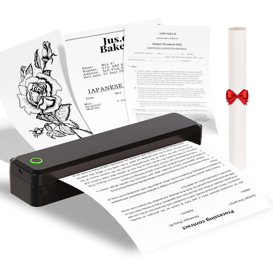 Portable Wireless Inkless Thermal Label Printer Android iOS Laptop