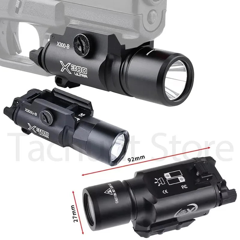 Tactical Flashlight for Rifle Rail Mounts and Accessories