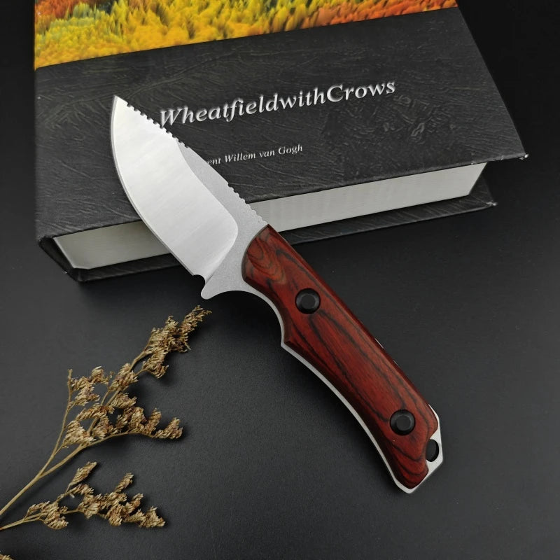 NONEDIY Fixed Blade Knife G10 Handle 8Cr13Mov Self Defense EDC