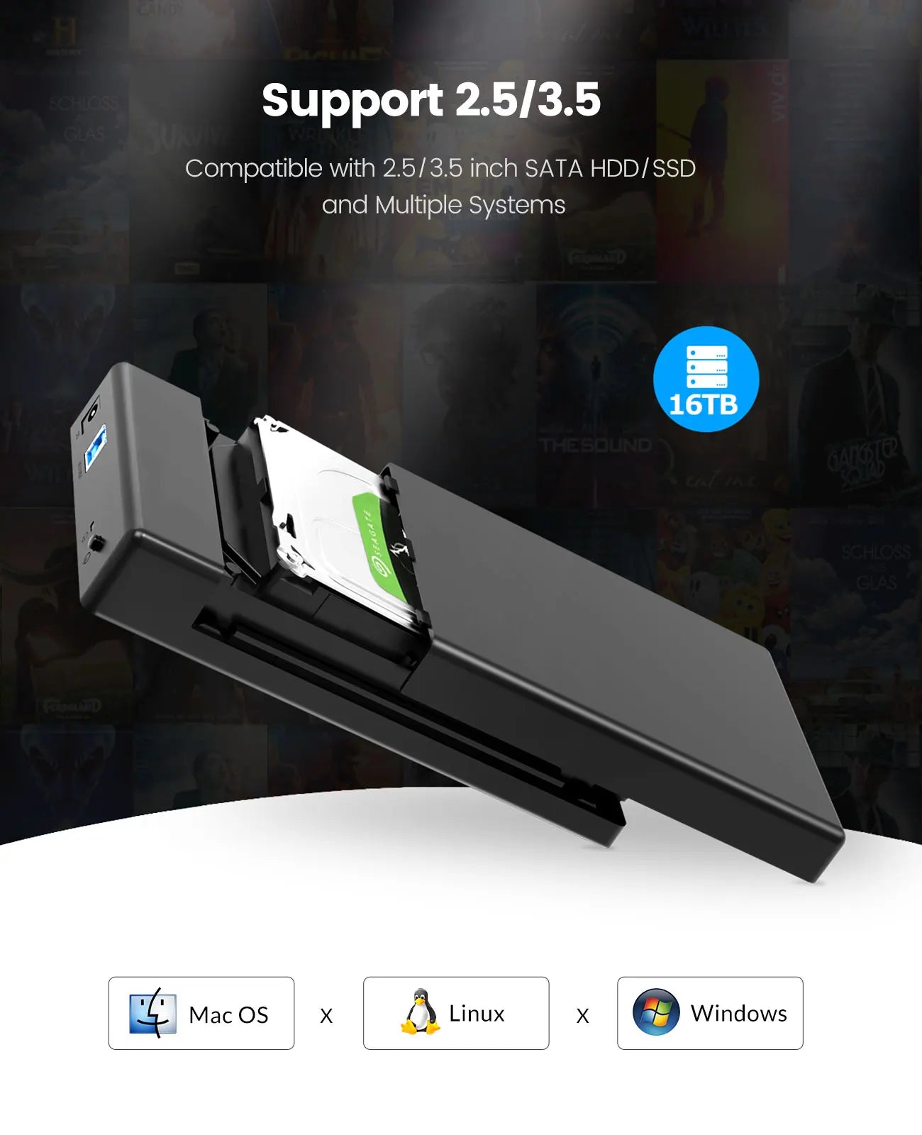 Orico External USB 3.0 HDD Enclosure SATA Case
