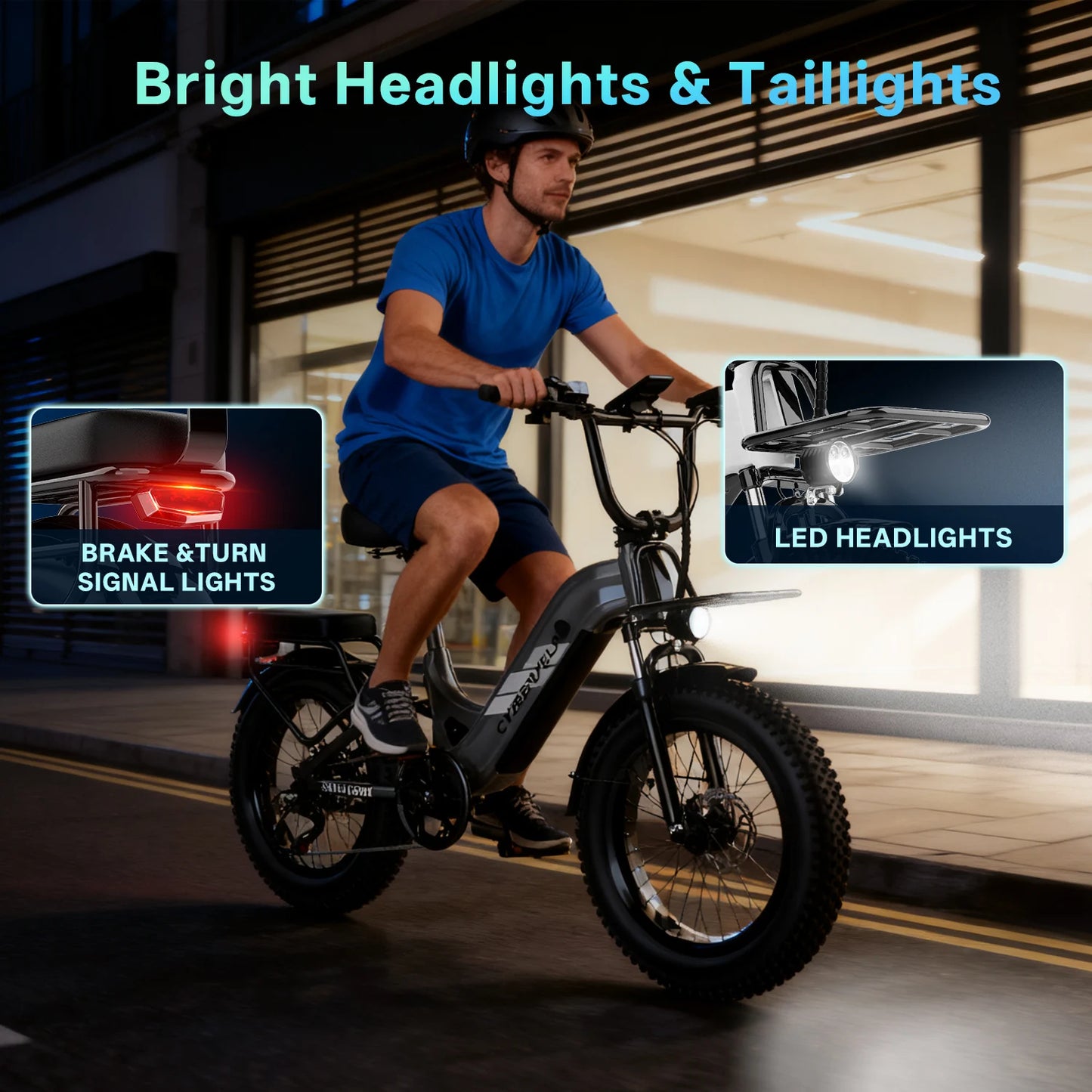 CYBERVELO EK12 1000W Electric Bicycle For Adults 48V 20Ah