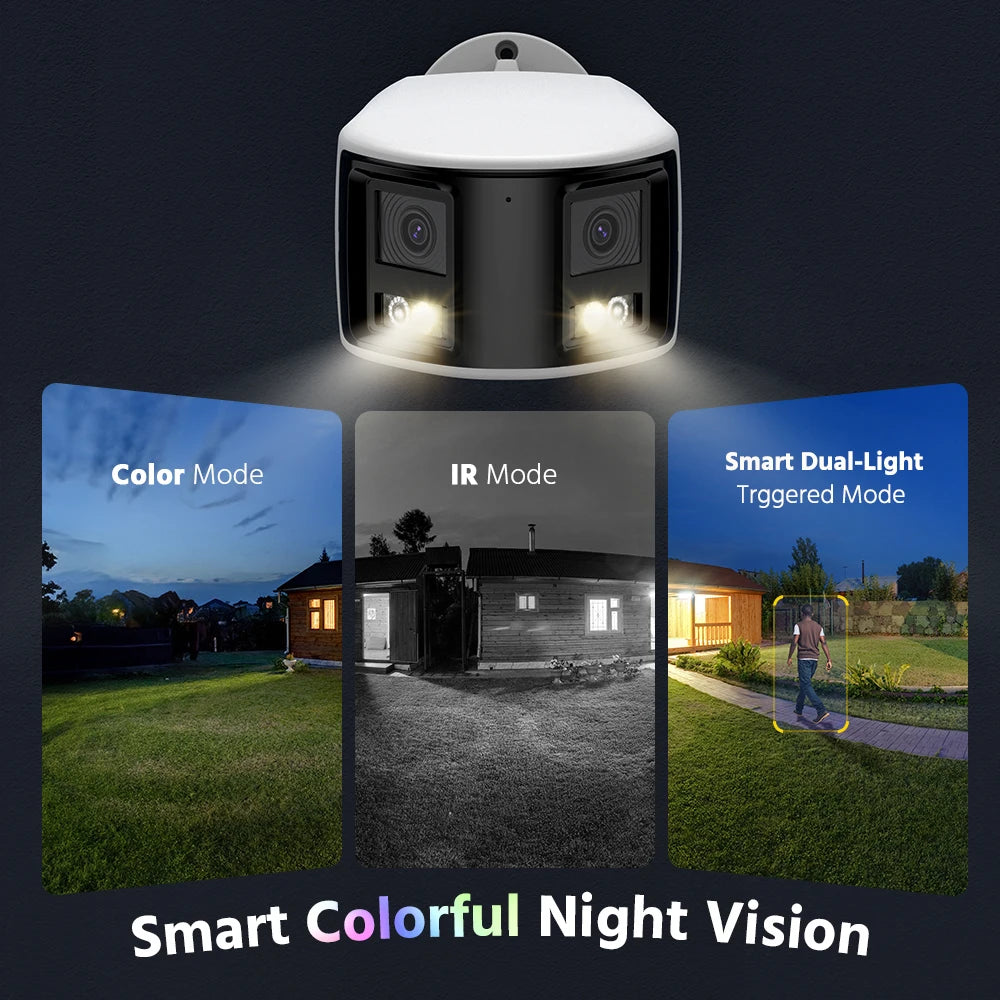 ANNKE 4K 8MP POE Surveillance Camera Dual Lens Outdoor