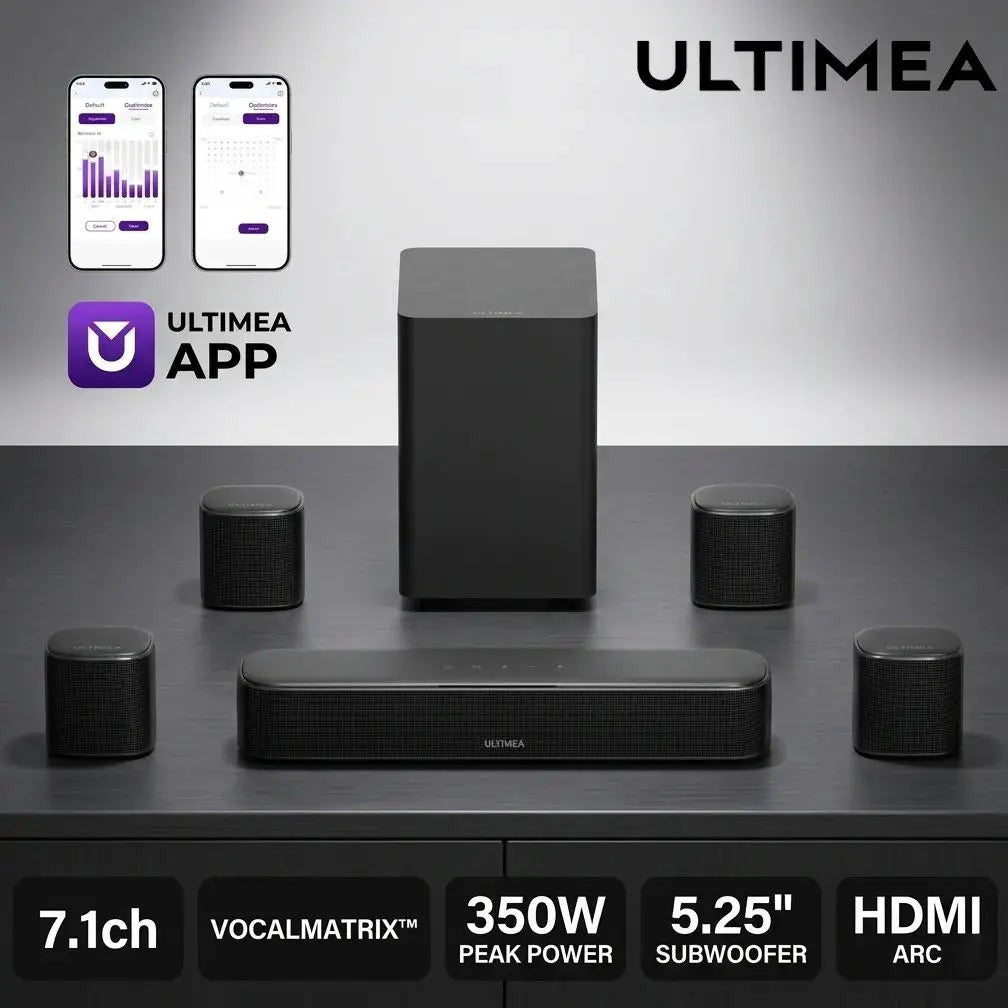 Ultimea Aura S4T 350W 7.1ch Soundbar With Subwoofer HDMI ARC