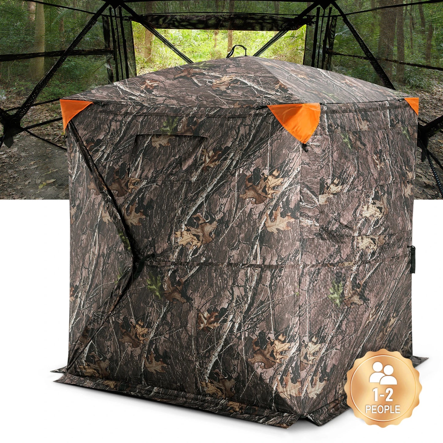 270-Degree See-Through Ground Blind For Turkey And Deer Hunting