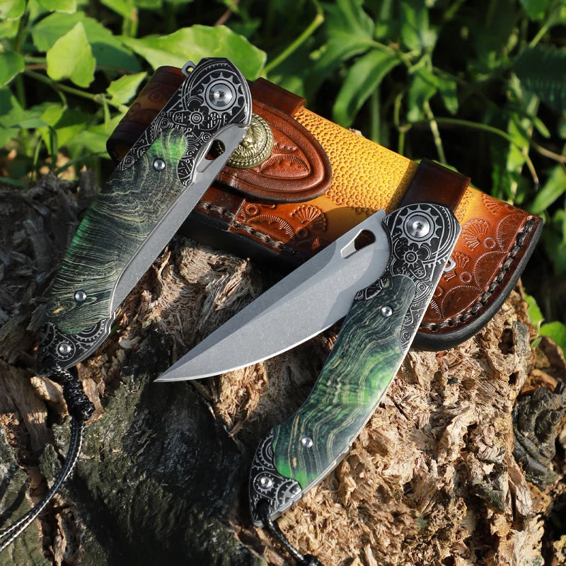 ALVELYDIY M390 Folding Pocket Knife EDC Everyday Carry