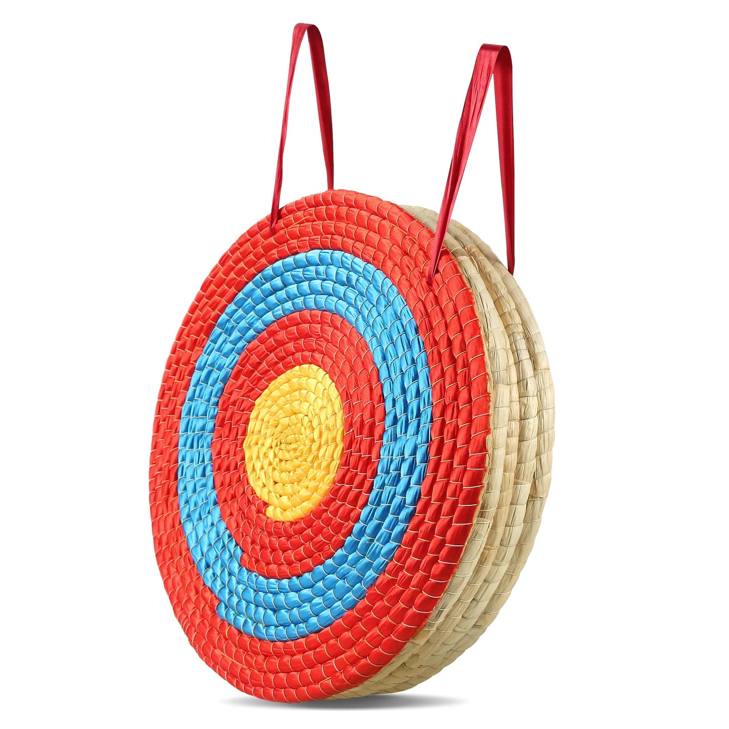 Traditional Straw Round Archery Target for Backyard Practice