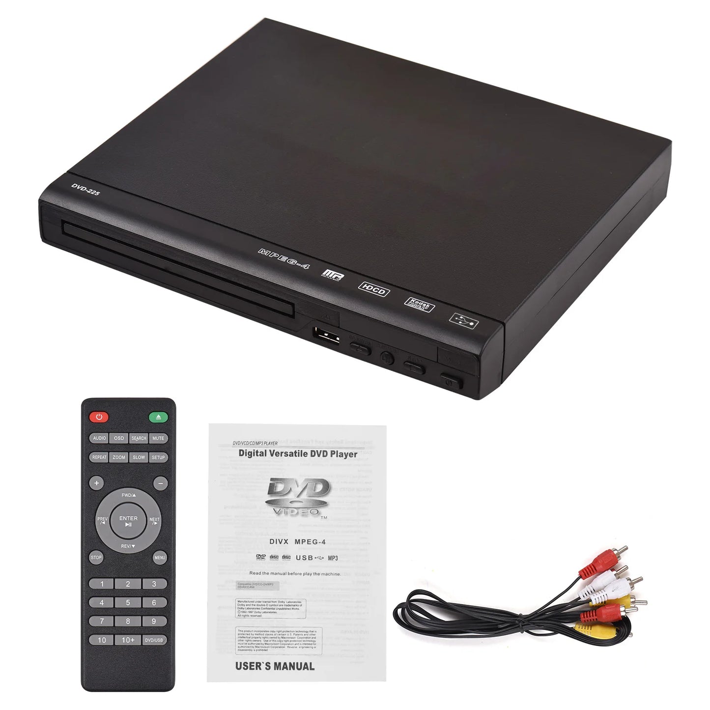Arealer CD And DVD Player DVD 225 With Remote Control