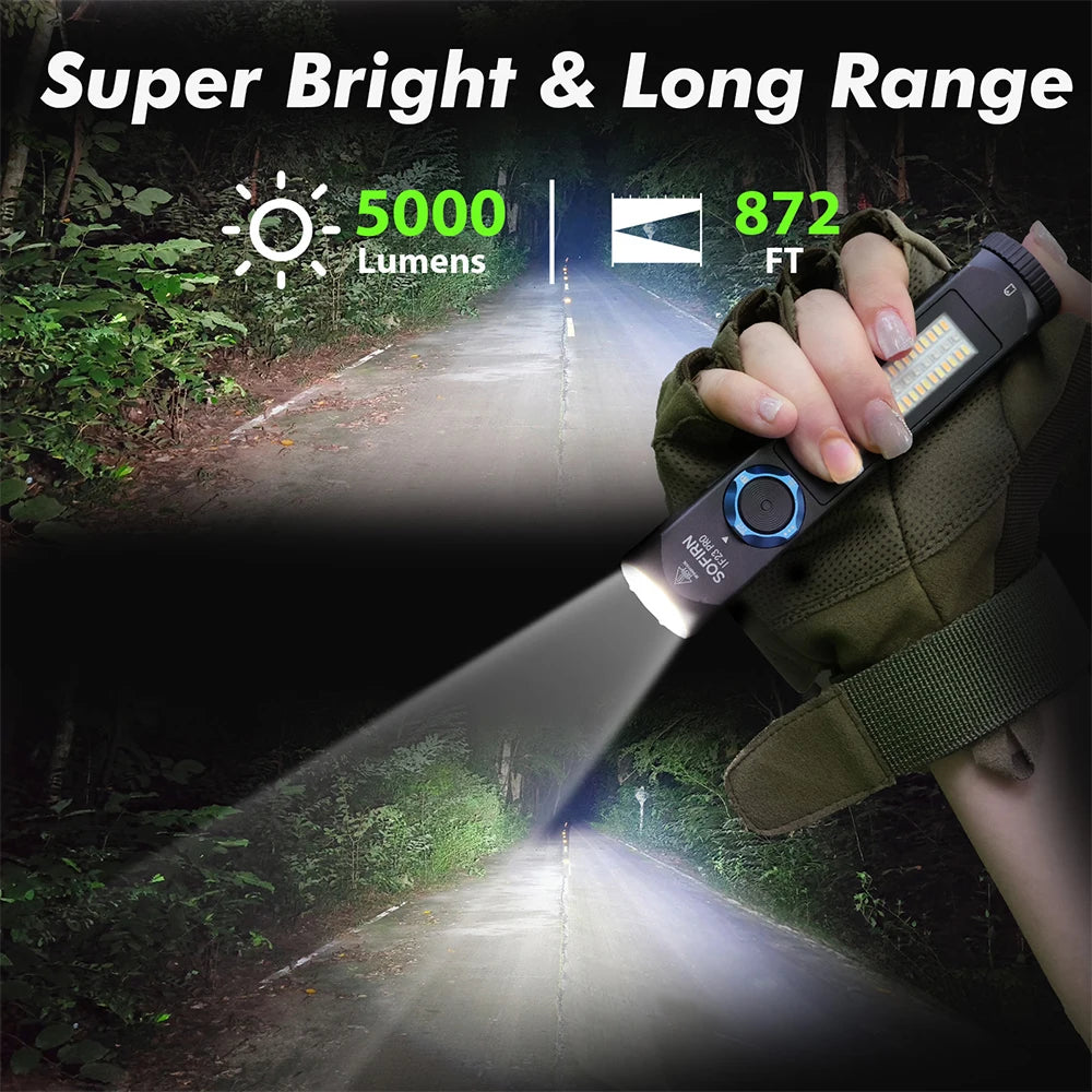Sofirn IF23 PRO RGB LED Flashlight USB Rechargeable Magnetic