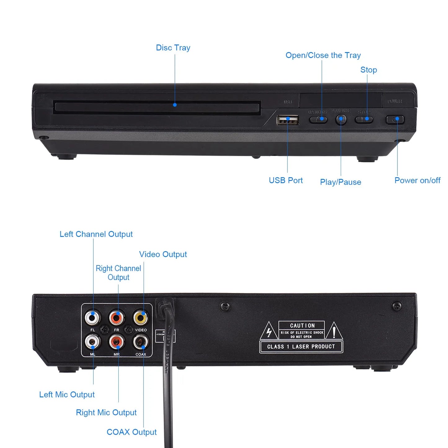 Arealer CD And DVD Player DVD 225 With Remote Control