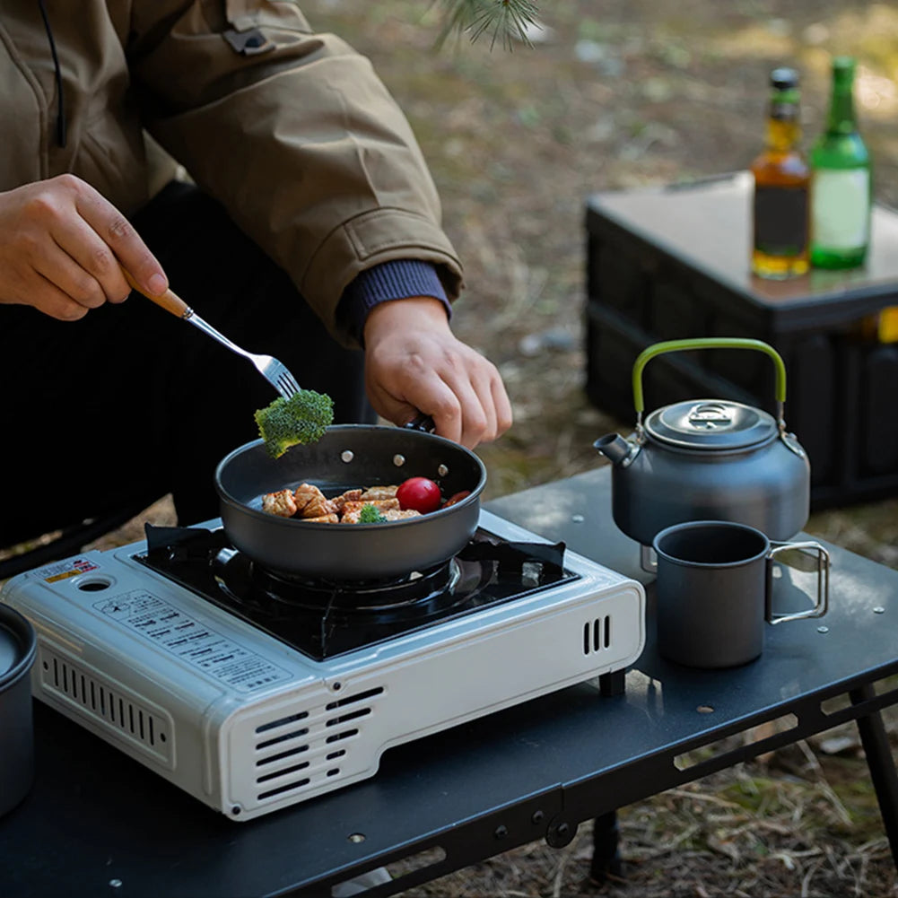 APWIKOGER 3 Piece Camping Cookware Set for Outdoor Cooking