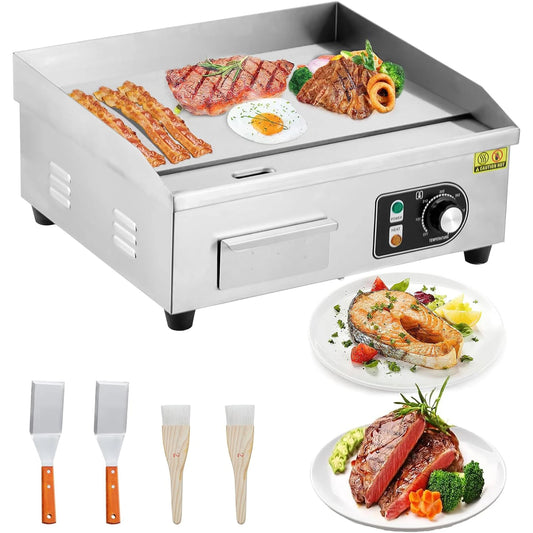 HiMISS Electric Griddle for Outdoor Cooking, 3600W, Adjustable Temperature