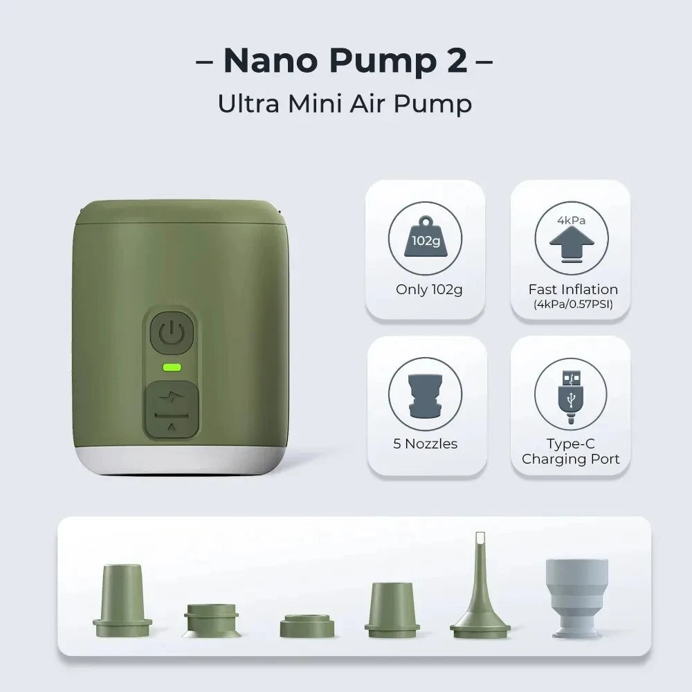 WestTune Portable Air Pump With Camping Lantern and Magnetic Design