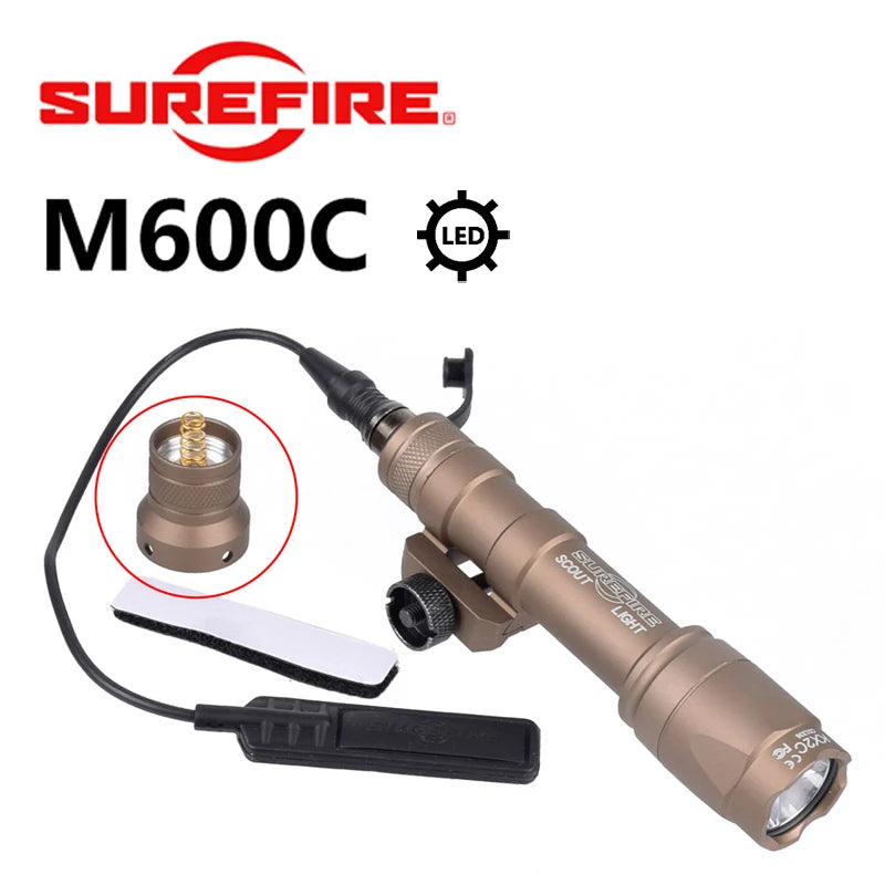 Tactical Flashlight for Rifle Rail Mounts and Accessories