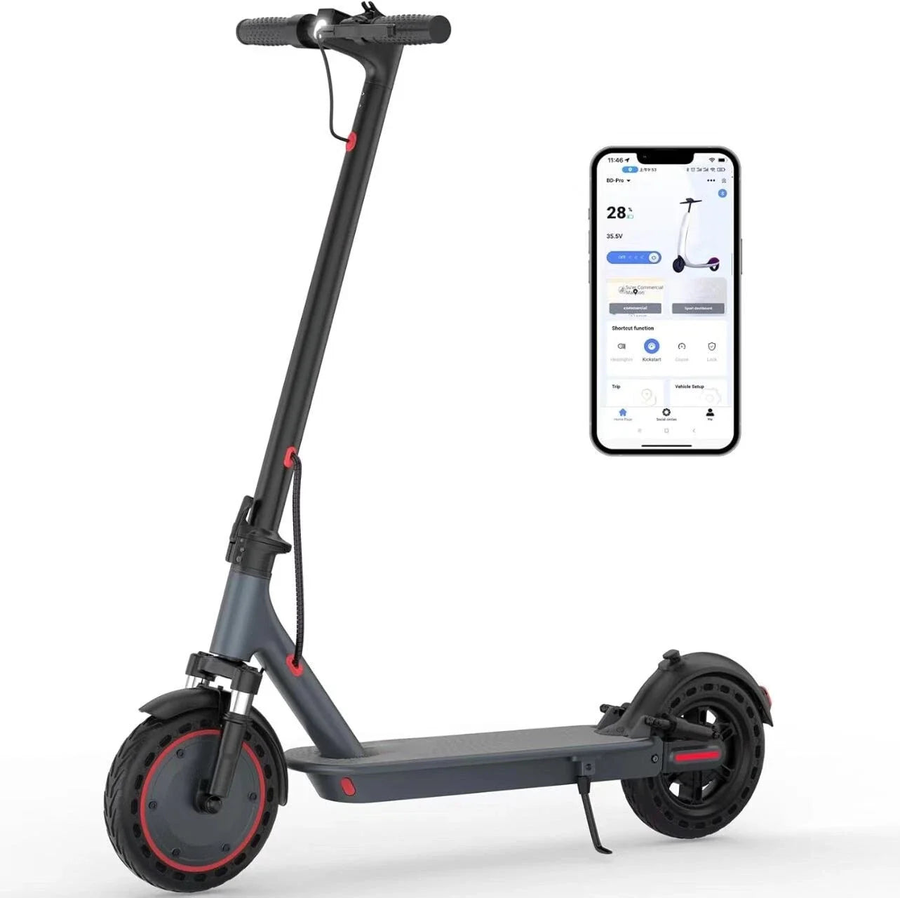 AOVOPRO TMAX Electric Scooter 500W Foldable Smart App Control