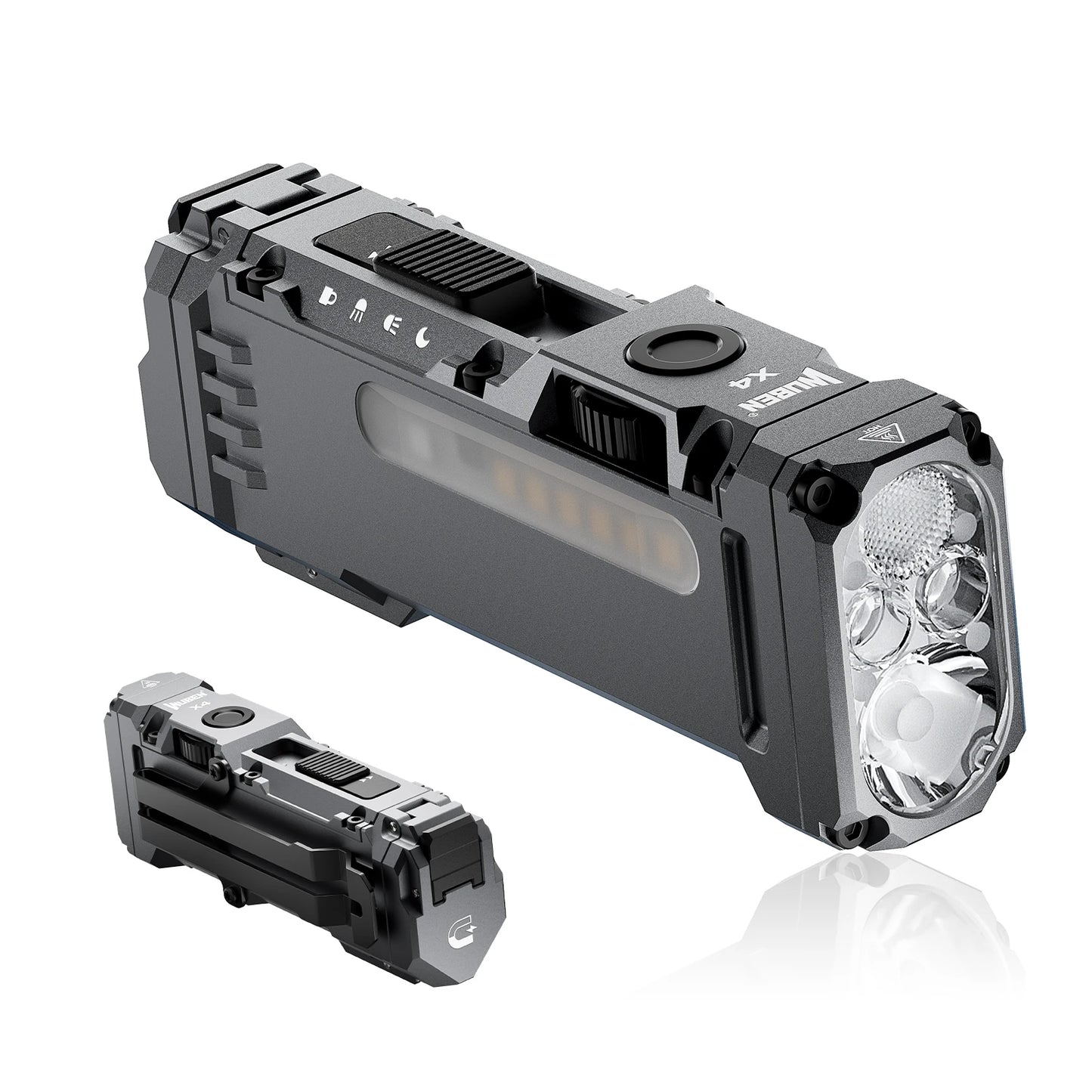 WUBEN X4 EDC RGB Flashlight IP68 Waterproof With Magnetic Tail