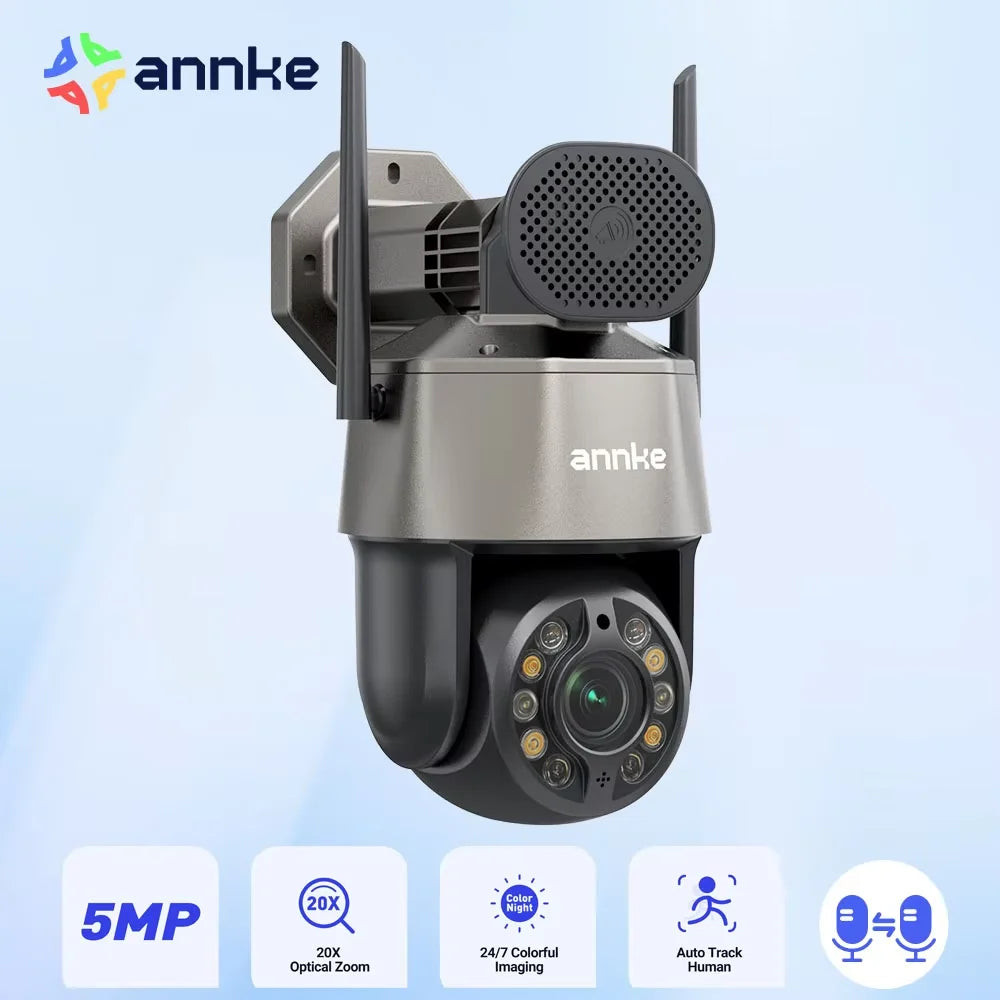 ANNKE WZ520 5MP PTZ WiFi Outdoor Camera With 20X Zoom