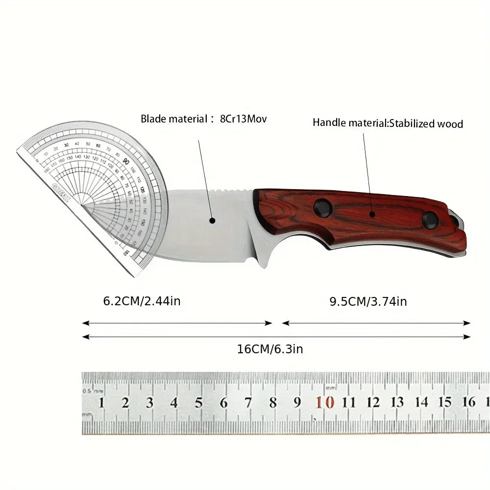 NONEDIY Drop Point Survival Knives With G10 Handle For Outdoor