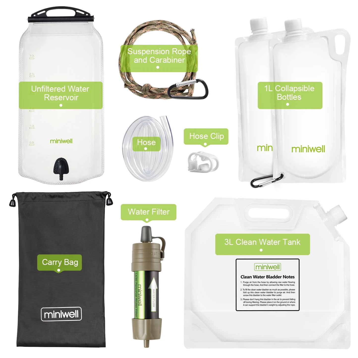 L630 Personal Camping Water Purification Straw