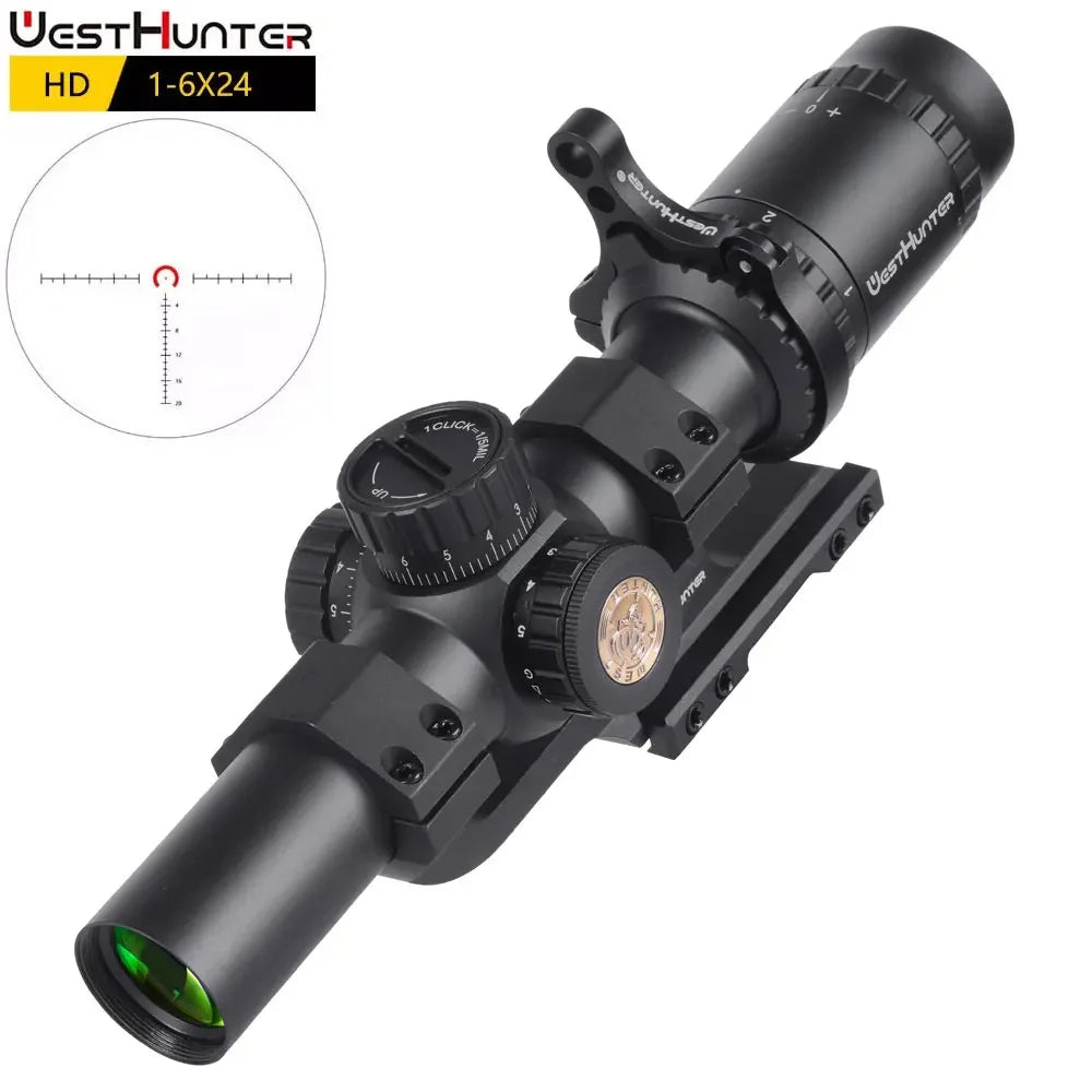 WestHunter HD IR LPVO Riflescope with Red Green Illumination