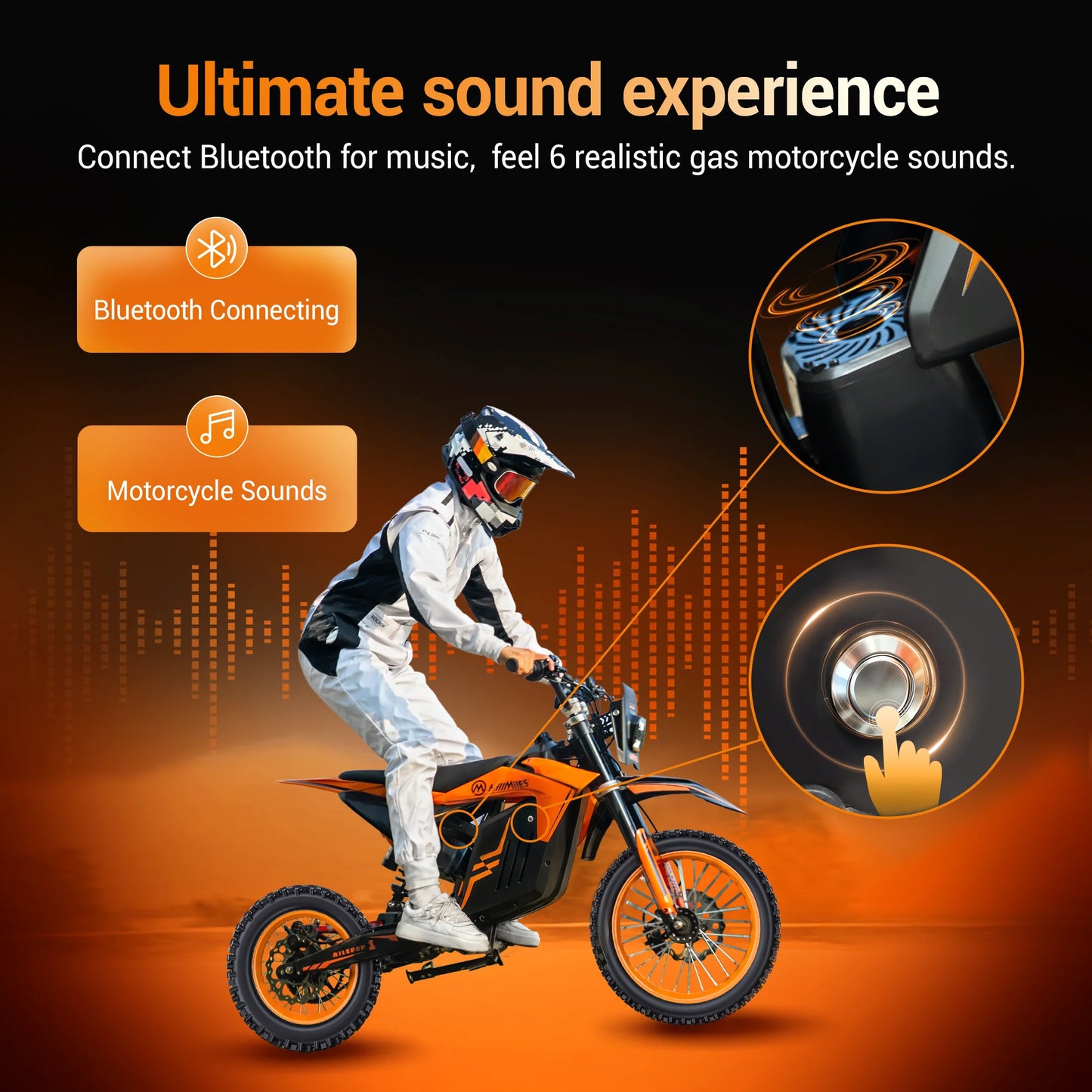 ENGWE MilePop 2000W Electric Dirt Bike With Dual Suspension