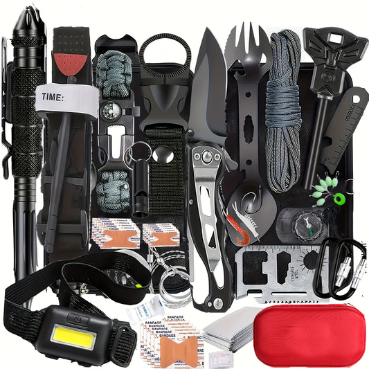 Ultimate Survival Gear Kit 20-in-1 Emergency Tools for Outdoors