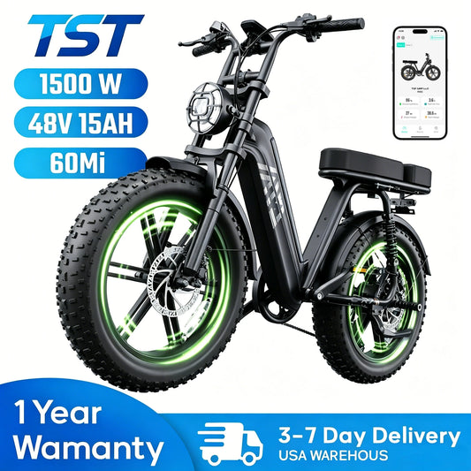 TS TST GRP LLC 1500W Electric Bike With 48V 15Ah Battery 28 MPH