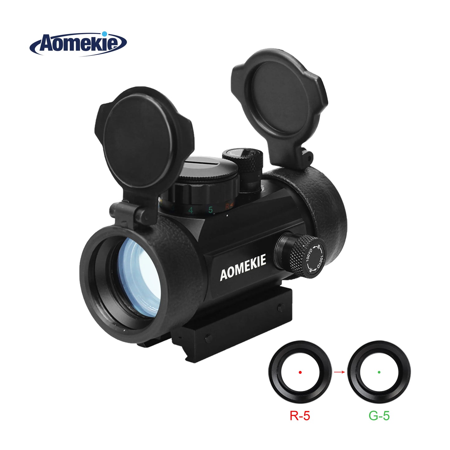 AOMEKIE Red Dot Reflex Sight 1x30mm With 22mm/11mm Rail