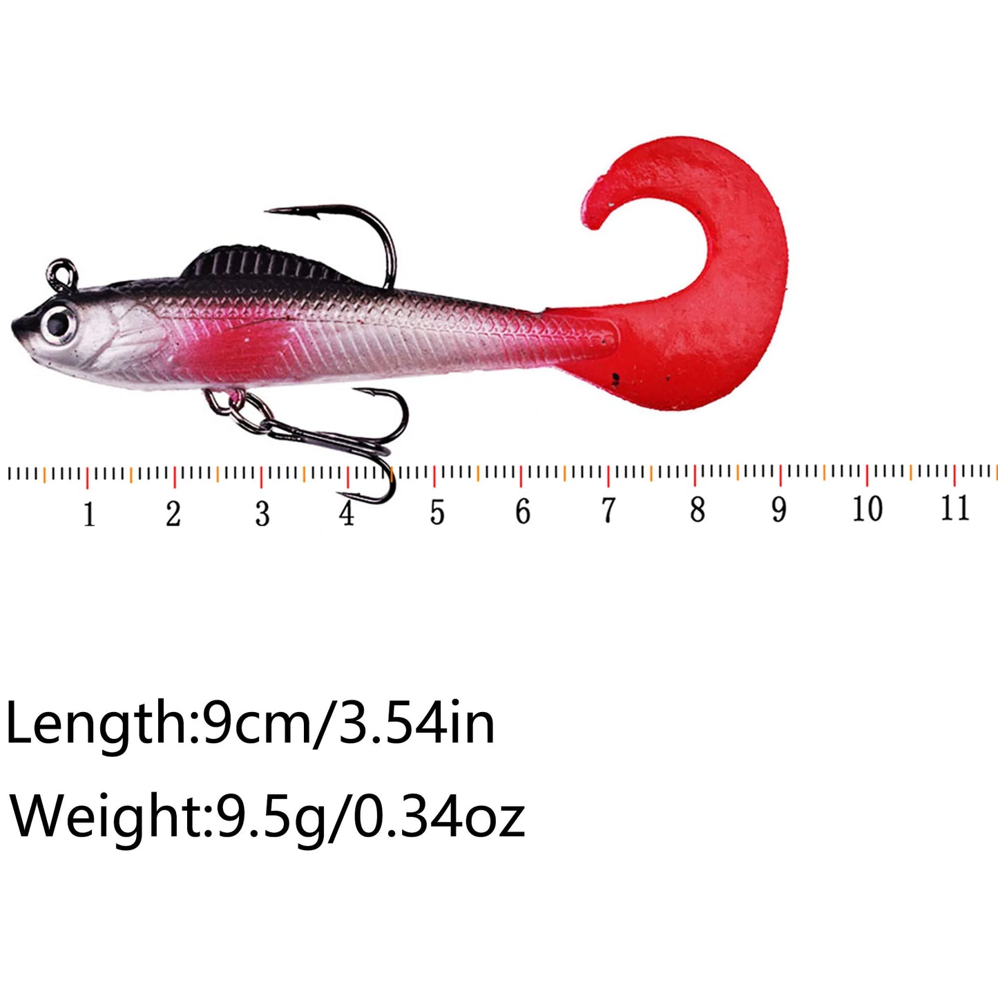 BODECIN Wobblers Soft Silicone Fishing Lures for Sea Bass