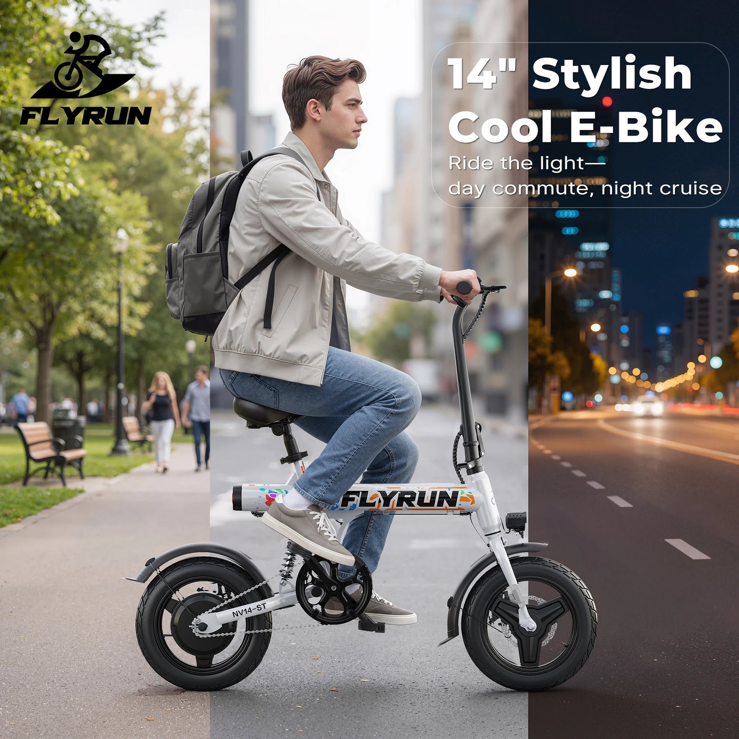 NV14ST Electric Bike With 36V Battery And 500W Motor